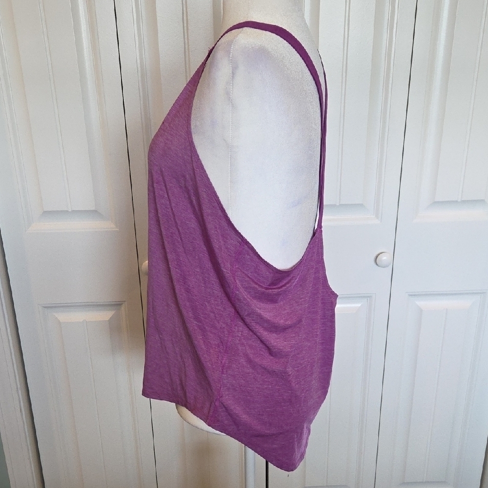 Nike Dri-FIT Purple Dotted Swoosh Tank Top Women's Size XL - Picture 3 of 10
